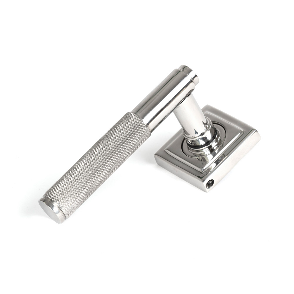 From the Anvil Marine 316 Stainless Steel Brompton Lever on Rose Set (Square) - Polished